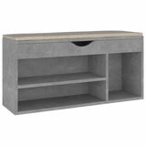 Vidaxl Schuhbank mit Kissen 104x30x49 cm verarbeiteter Holzbetonpreis