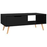 Vidaxl salontafel 100x49,5x43 cm bewerkt hout zwart