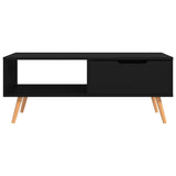 Vidaxl salontafel 100x49,5x43 cm bewerkt hout zwart