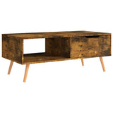 Vidaxl salontafel 100x49,5x43 cm bewerkt hout gerookt eikenkleurig