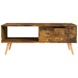 Vidaxl salontafel 100x49,5x43 cm bewerkt hout gerookt eikenkleurig