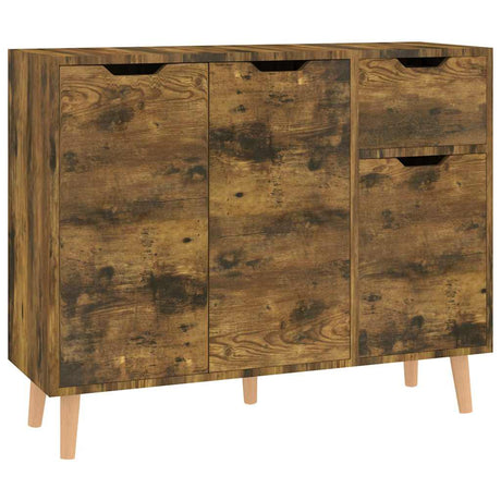 Vidaxl dressoir 90x30x72 cm bewerkt hout gerookt eikenkleurig