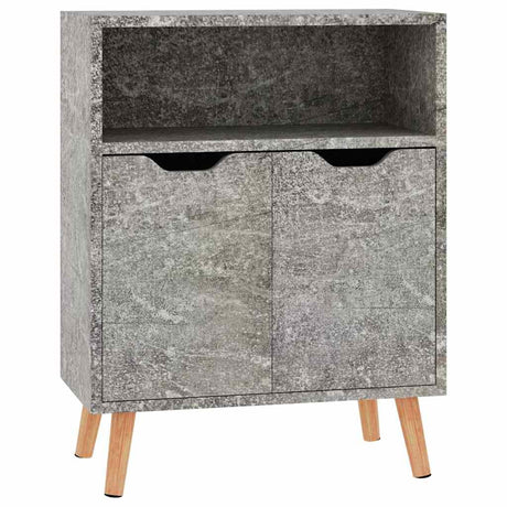 Vidaxl dressoir 60x30x72 cm bewerkt hout betongrijs