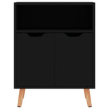 Vidaxl dressoir 60x30x72 cm bewerkt hout hoogglans zwart