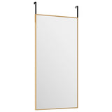 Vidaxl -Türspiegel 30x60 cm Glas und Aluminium Gold gefärbt