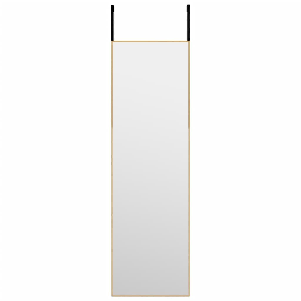 Vidaxl porte Spiegel 30x100 cm en verre et en aluminium or de couleur