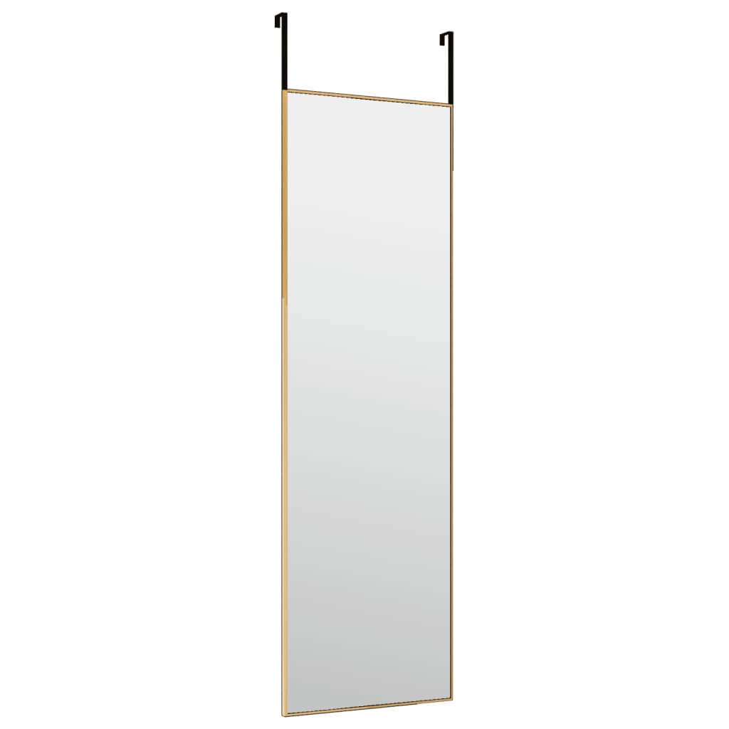 Vidaxl porte Spiegel 30x100 cm en verre et en aluminium or de couleur