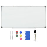 Vidaxl Whiteboard Magnetic 110x60 cm stalowa biała