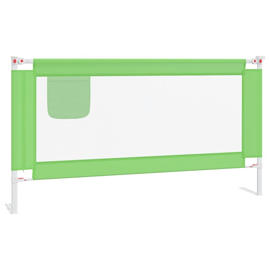 Vidaxl Bettdiagramm Kleinkind 160x25 cm Stoff grün