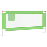 Vidaxl Bedhek Kleinkind 180x25 cm Stoff grün