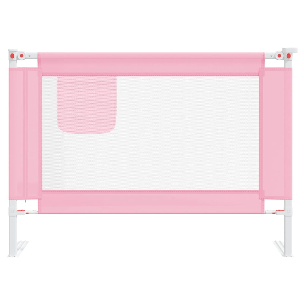 Vidaxl bedhekje peuter 90x25 cm stof roze