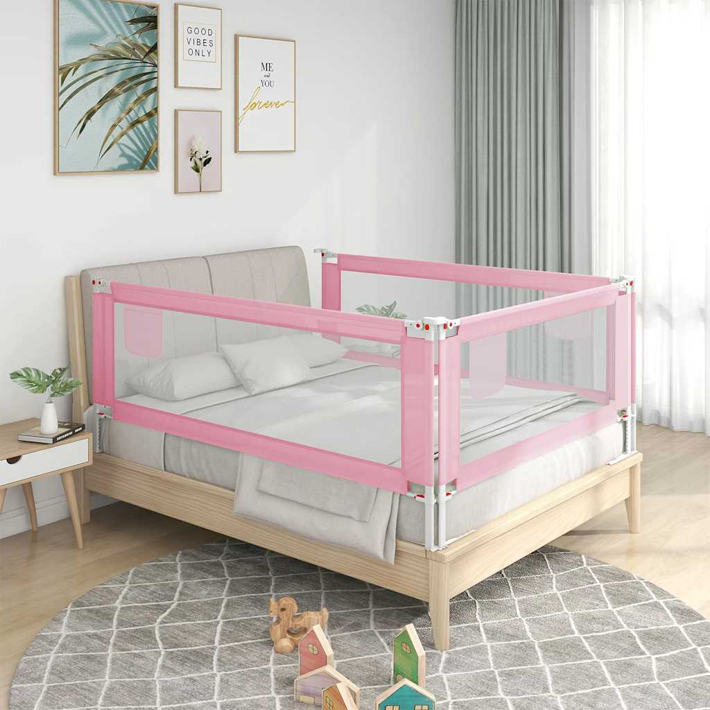 Vidaxl Bed Chart toddler 160x25 cm Fabric Pink