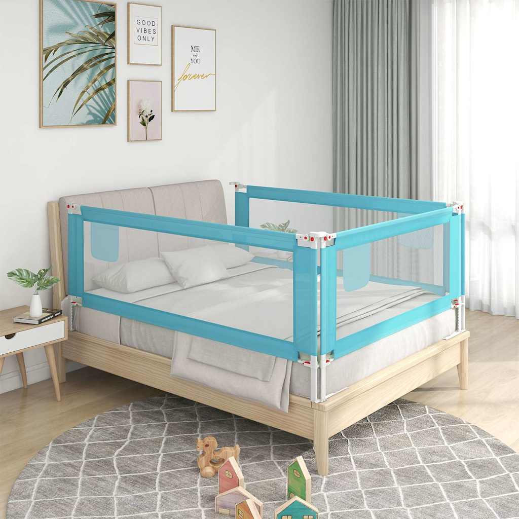 Vidaxl Bed Chart Småbarn 140x25 cm stoff blå