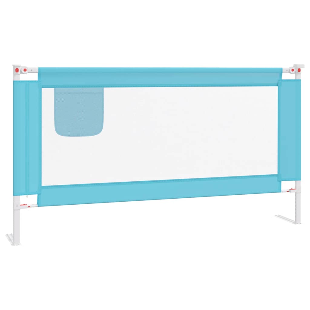 Vidaxl Bedhek Toddler 160x25 cm Tissu bleu