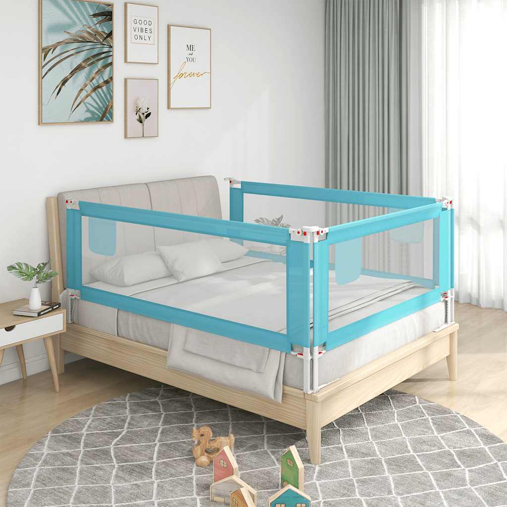 Vidaxl Bedhek Toddler 160x25 cm tela azul