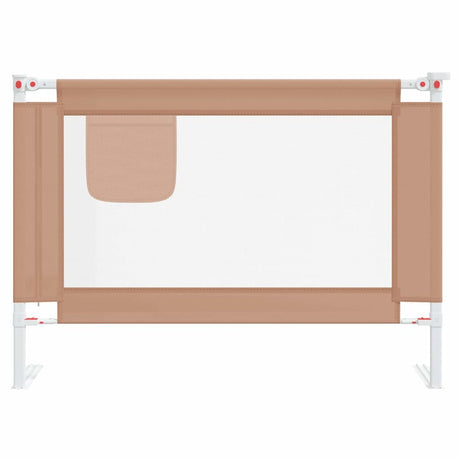 Vidaxl Bedhek Kleinkind 90x25 cm Stofftaupe