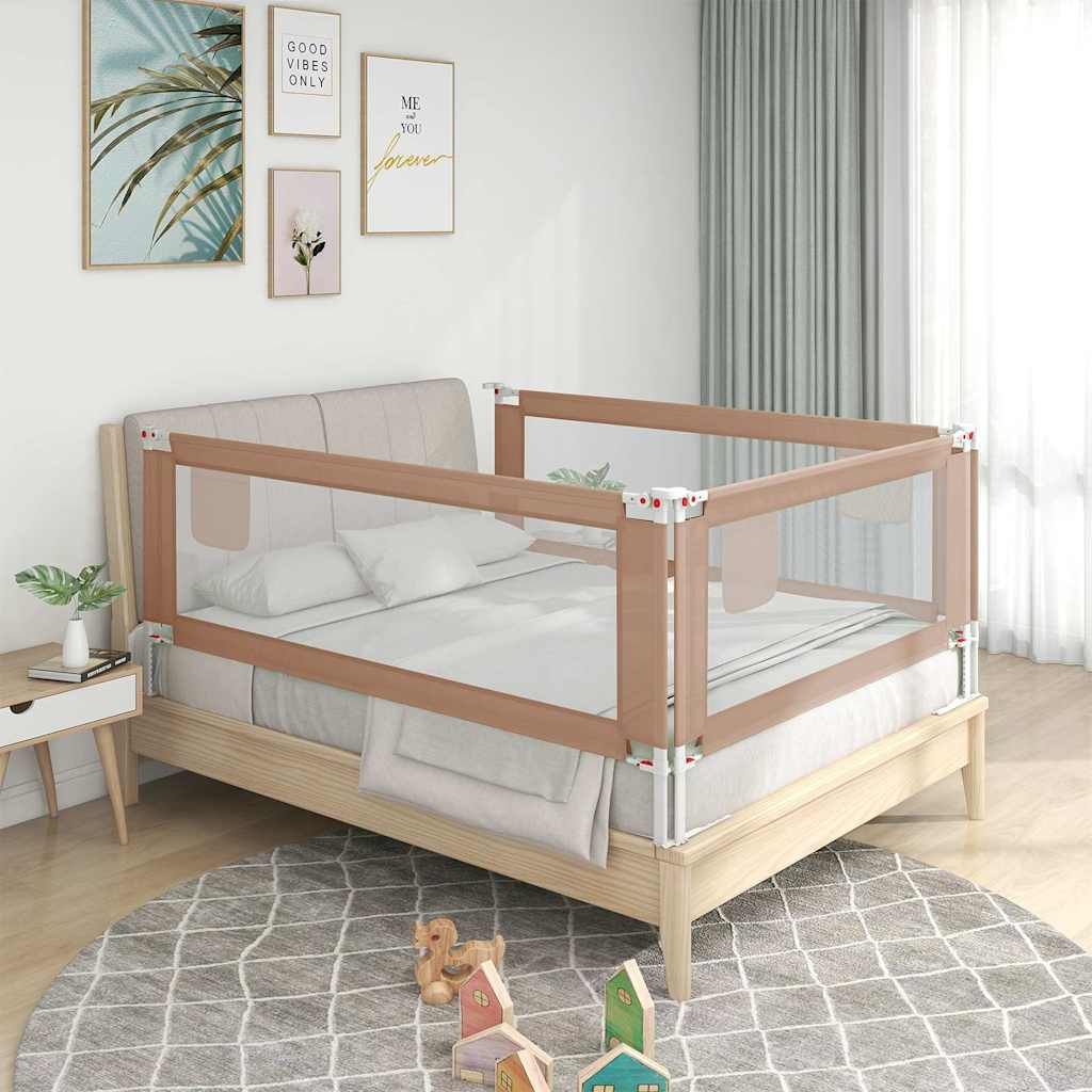 VIDAXL BED CATTO BACKDLER 120X25 CM tessuto Taupe