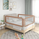 Vidaxl Bed Chart batole 150x25 cm tkanina taupe