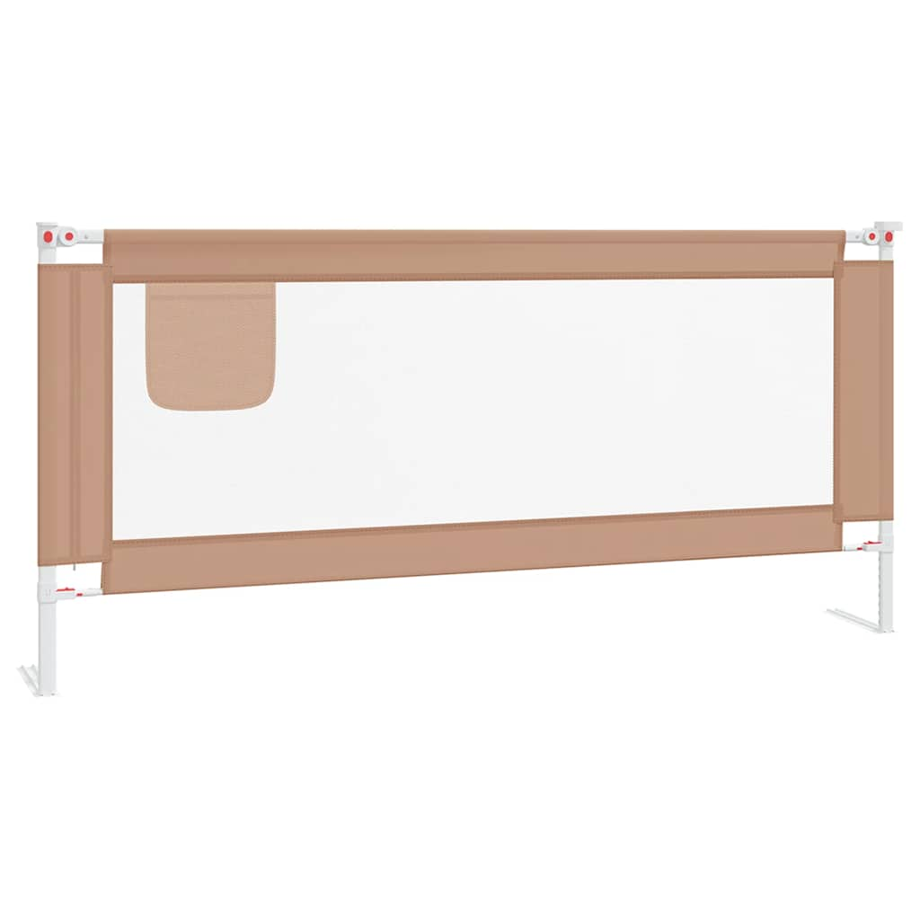 Tableau de lit Vidaxl Toddler 200x25 cm tissu taupe