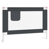 Vidaxl Bedhek Kleinkind 90x25 cm Stoff dunkelgrau
