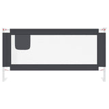 Vidaxl Bettdiagramm Kleinkind 180x25 cm Stoff dunkelgrau