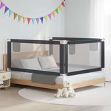 Vidaxl Bettdiagramm Kleinkind 180x25 cm Stoff dunkelgrau