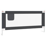 Vidaxl Bedhek Kleinkind 190x25 cm Stoff dunkelgrau