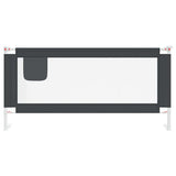 Vidaxl Bedhek Kleinkind 190x25 cm Stoff dunkelgrau
