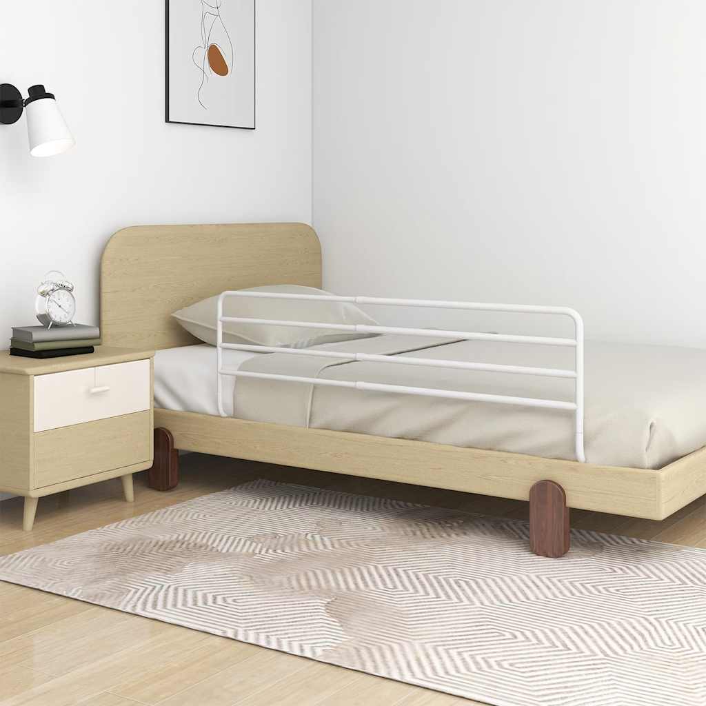 Vidaxl Bedhek Toddler (76-137) x55 cm di ferro bianco