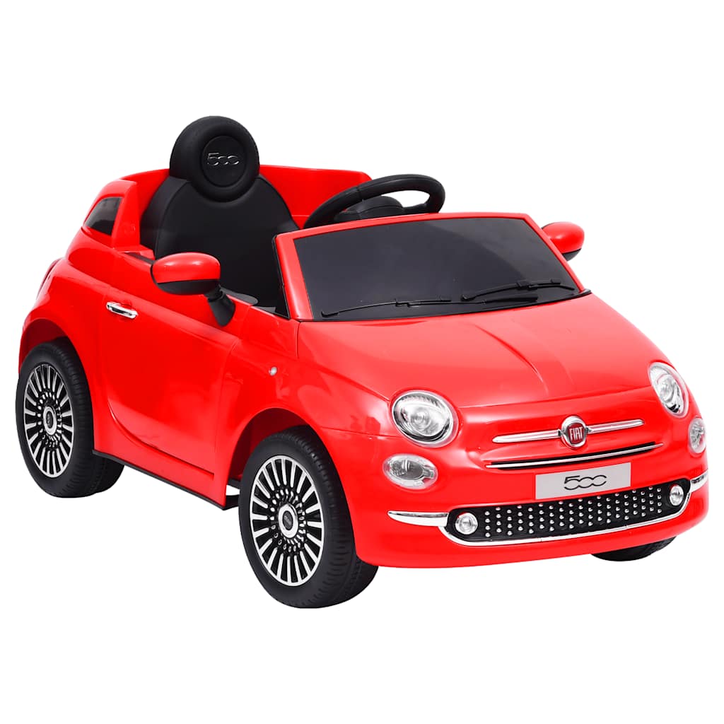 Vidaxl CAR NIÑOS FIAT 500 ROJO ELÉCTRICO