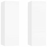 Vidaxl tv-meubels 2 st 30,5x30x90 cm bewerkt hout wit
