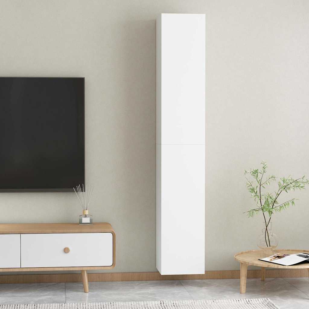 Vidaxl tv-meubels 2 st 30,5x30x90 cm bewerkt hout wit