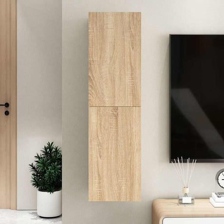 Vidaxl tv-meubel 30,5x30x110 cm bewerkt hout sonoma eikenkleurig