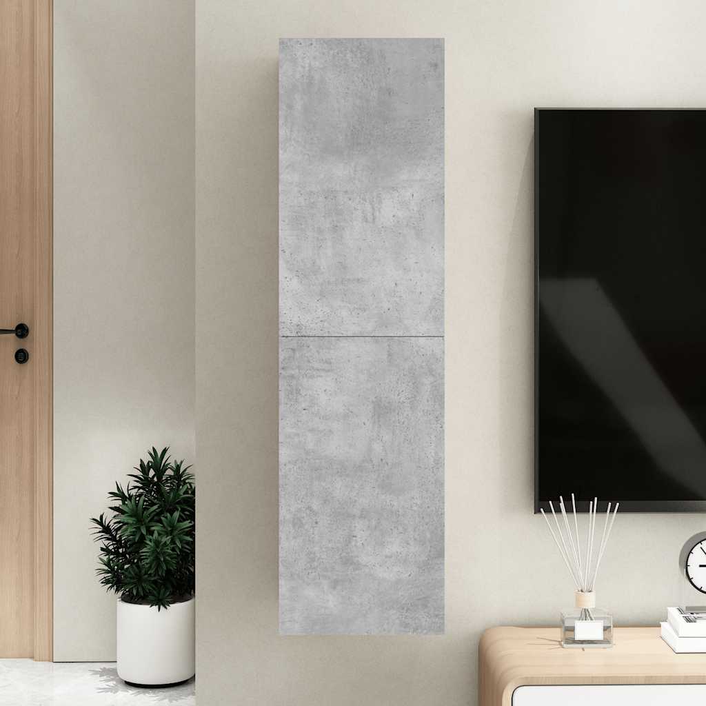 Vidaxl tv-meubel 30,5x30x110 cm bewerkt hout betongrijs