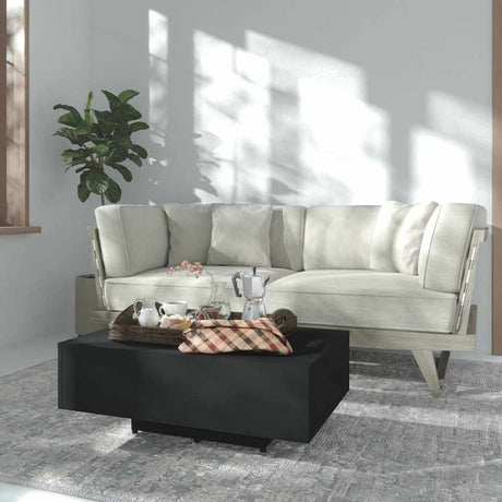Vidaxl salontafel 85x55x31 cm bewerkt hout zwart