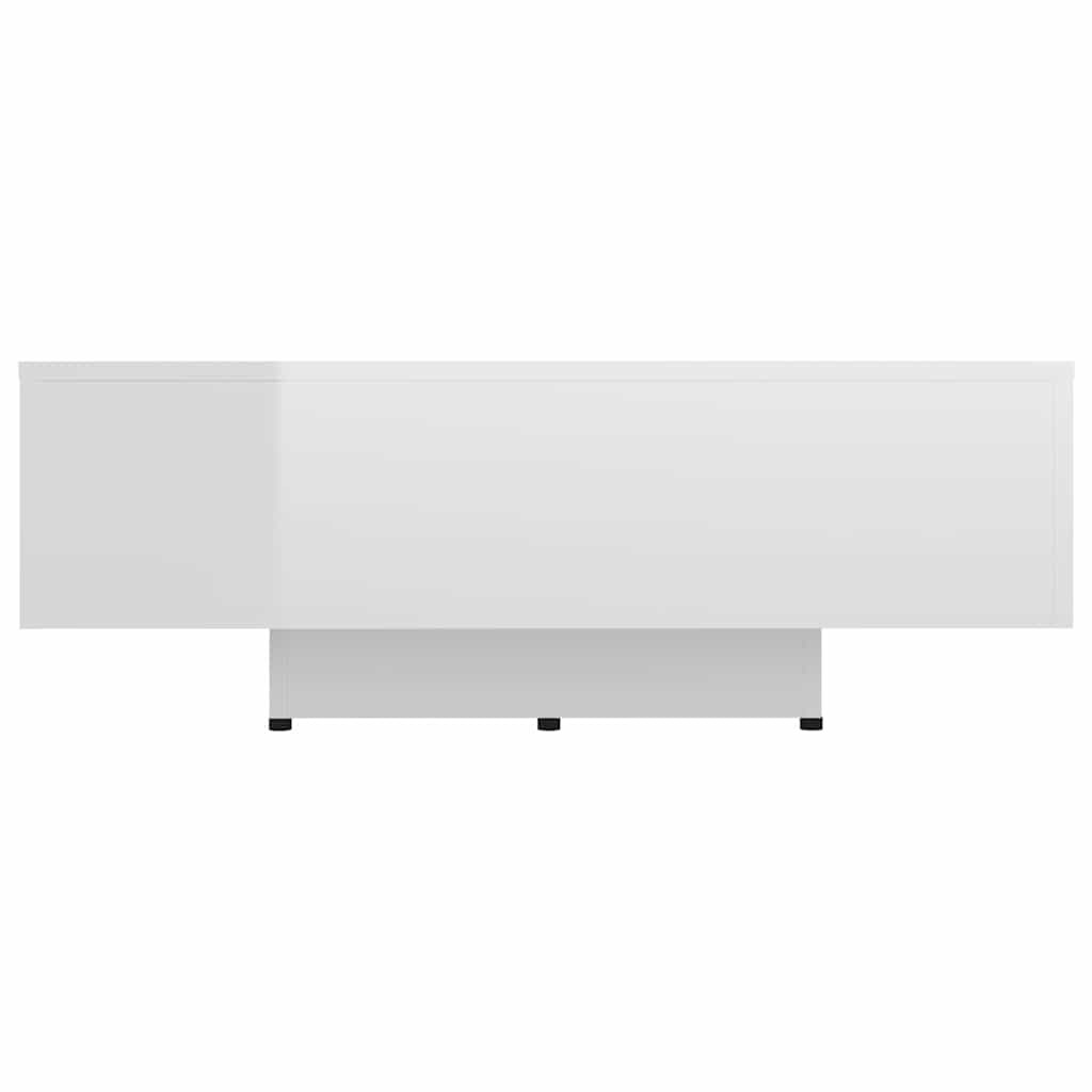 Vidaxl salontafel 85x55x31 cm bewerkt hout hoogglans wit