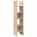 Vidaxl boekenkast 40x35x180 cm bewerkt hout sonoma eikenkleurig