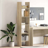 Vidaxl boekenkast 40x35x180 cm bewerkt hout sonoma eikenkleurig