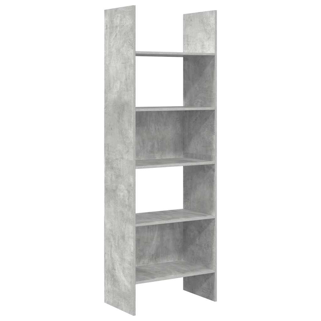 Vidaxl boekenkast 60x35x180 cm bewerkt hout betongrijs