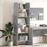 Vidaxl boekenkast 60x35x180 cm bewerkt hout betongrijs