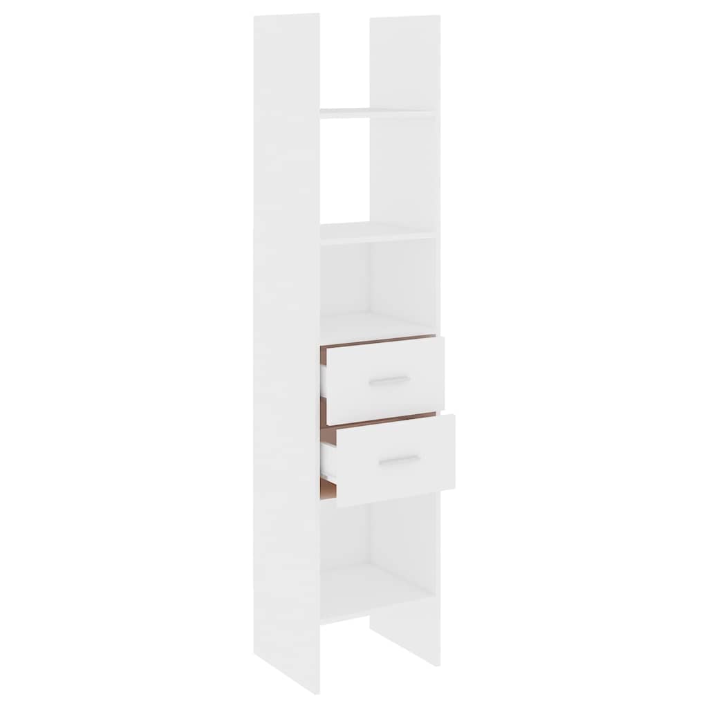 Vidaxl boekenkast 40x35x180 cm bewerkt hout wit