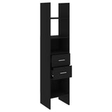 Vidaxl boekenkast 40x35x180 cm bewerkt hout zwart