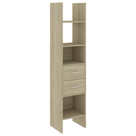 Vidaxl boekenkast 40x35x180 cm bewerkt hout sonoma eikenkleurig
