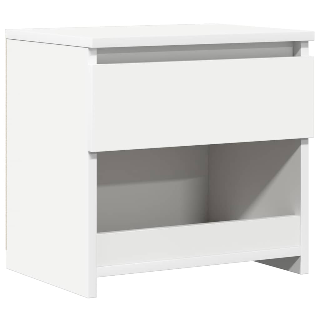 Vidaxl nachtkastje 40x30x39 cm bewerkt hout wit