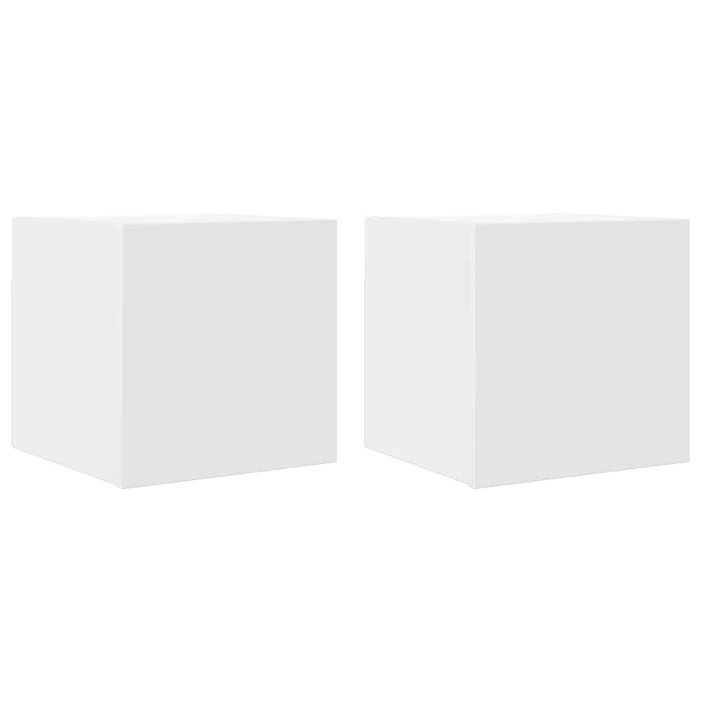 Vidaxl tv-wandmeubelen 2 st 30,5x30x30 cm wit