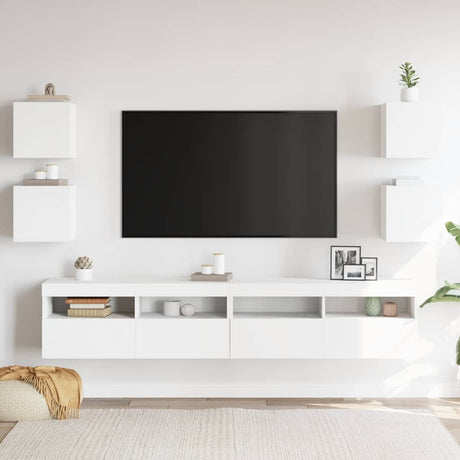 Vidaxl tv-wandmeubelen 4 st 30,5x30x30 cm wit