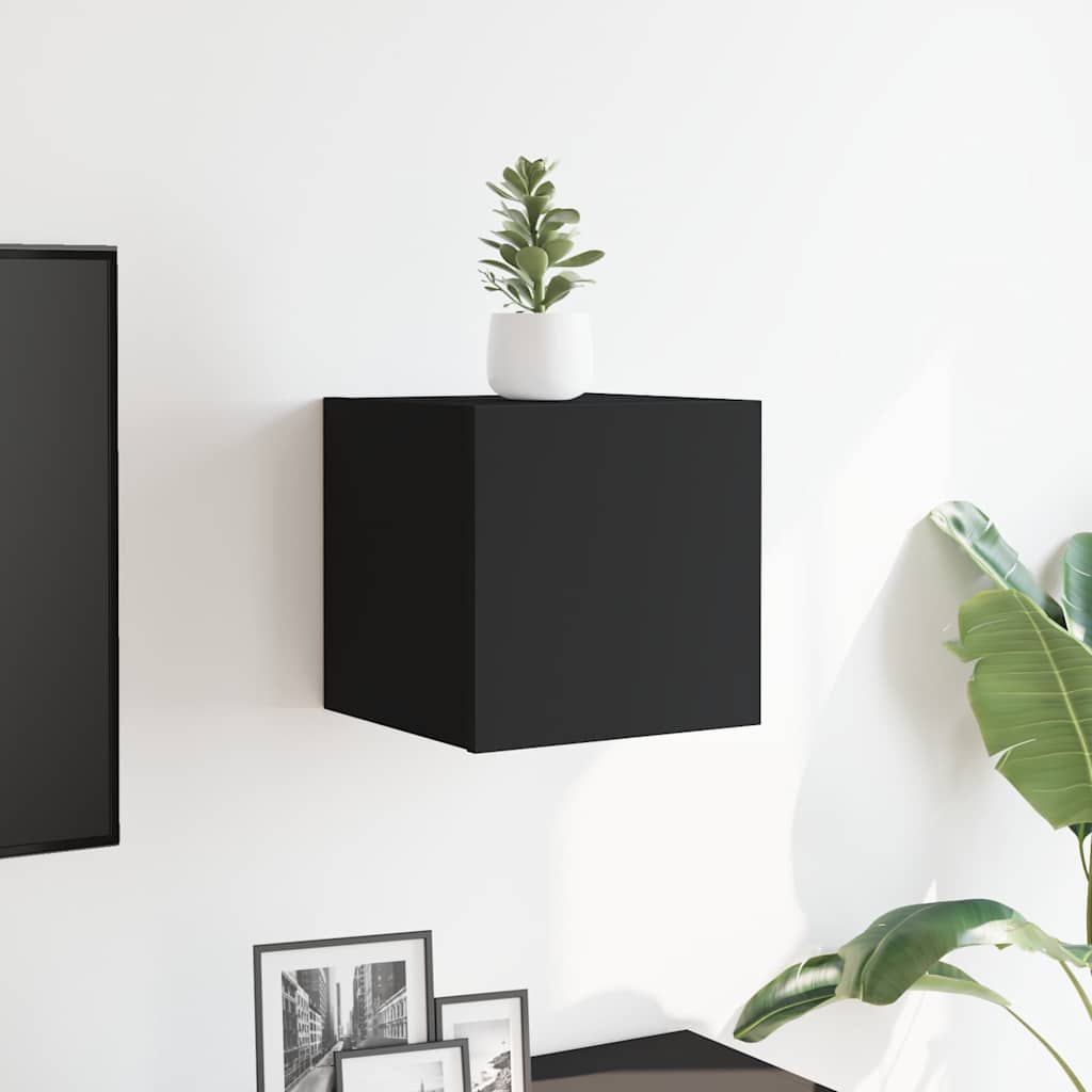 Vidaxl tv-wandmeubel 30,5x30x30 cm zwart