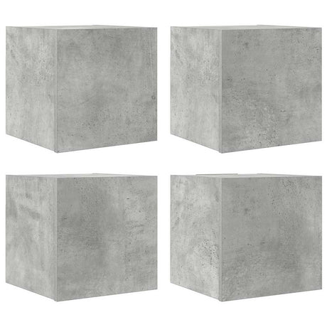 Vidaxl tv-wandmeubelen 4 st 30,5x30x30 cm betongrijs