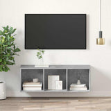 Vidaxl tv-wandmeubel 37x37x107 cm bewerkt hout betongrijs