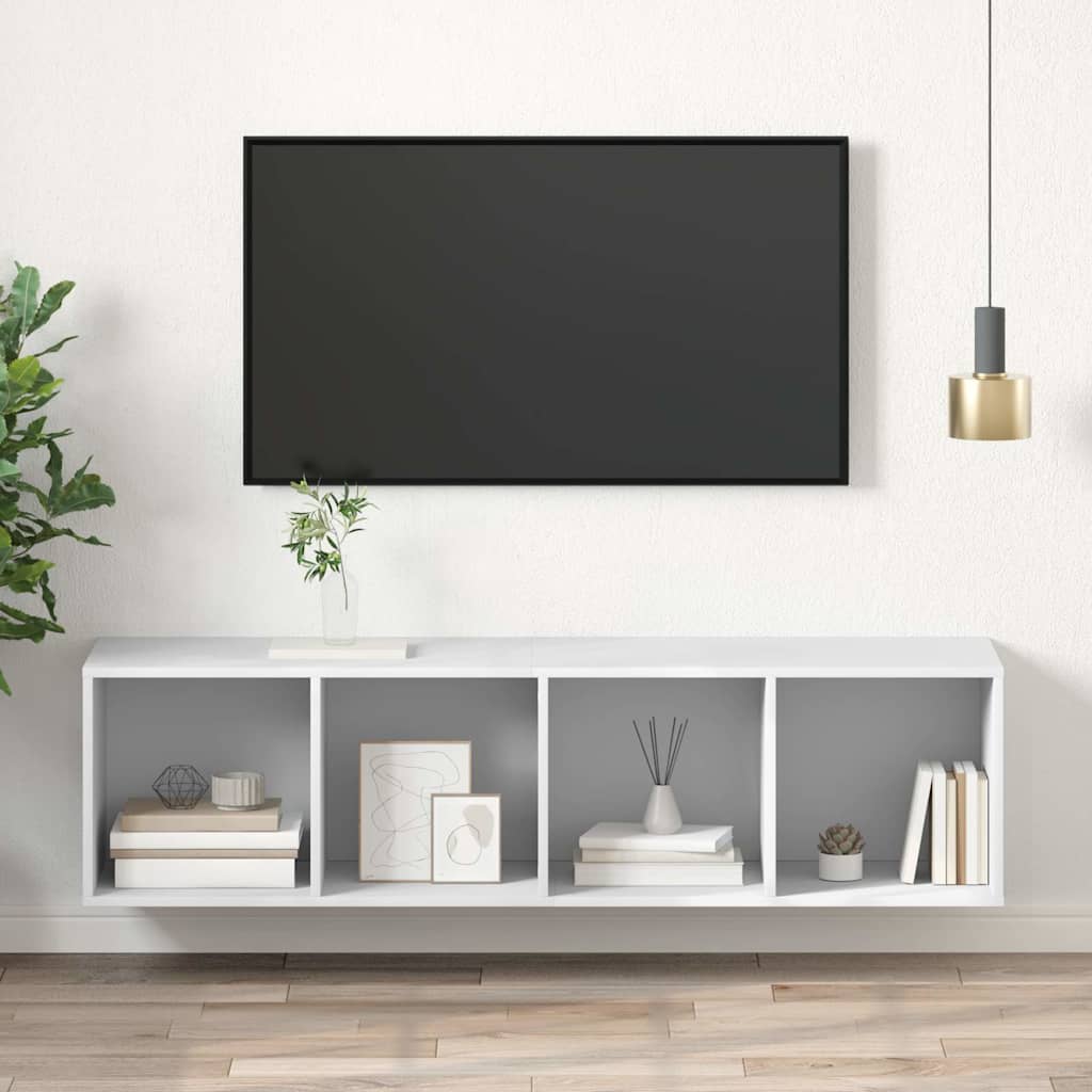 Vidaxl tv-wandmeubel 37x37x142,5 cm bewerkt hout wit